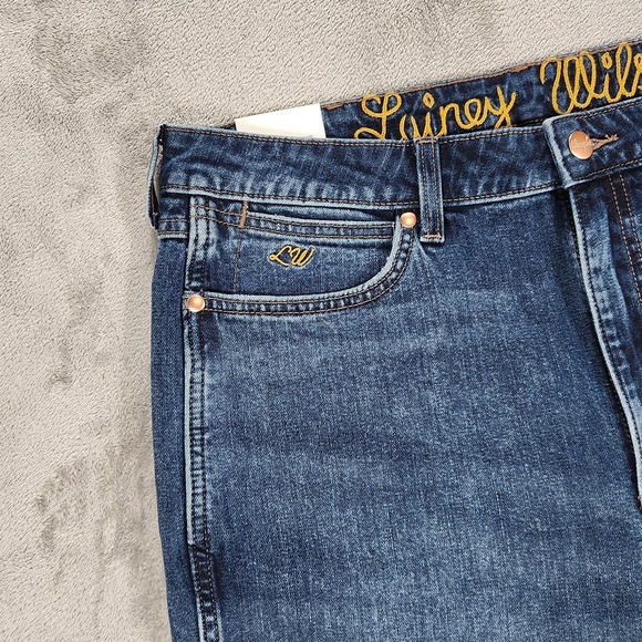 Wrangler Lainey Wilson Jeans Womens 33x34 Blue High Rise Bootcut Boot Hugger - Picture 4 of 15